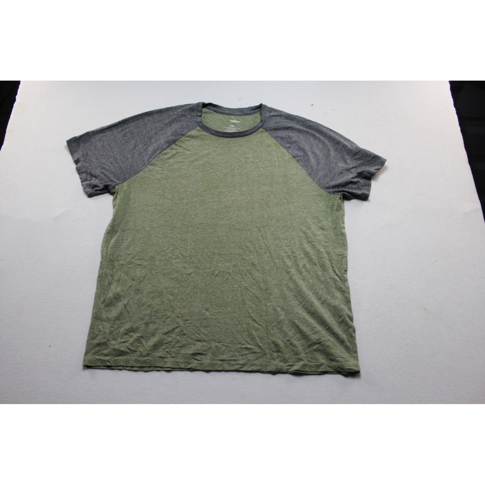 Sonoma Raglan Tee Mens Double Extra Large Green Excellent Short Sleeve Baseball